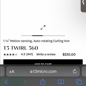 T3 twirl 360 curling iron